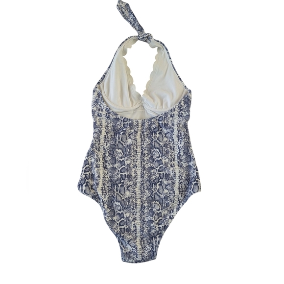 Heidi Klein Kenya Button Scalop Halter Swim Suit sz M (US 6) - Picture 5 of 10